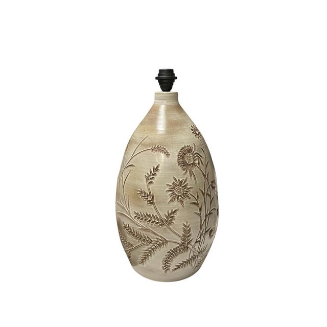 Mid-Century Modern Studio Pottery Ceramic Lamp by Marius Bessone, 1970s For Sale - Image 3 of 7