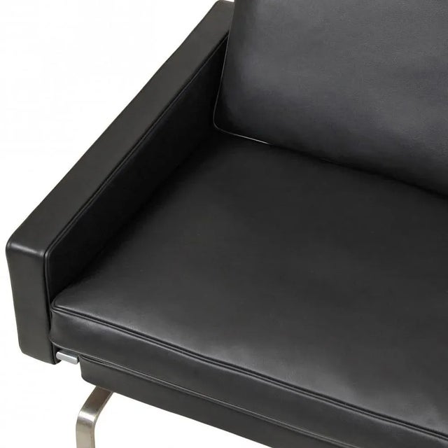 Black Aniline Leather Pk-31/1 Armchair by Poul Kjærholm, 1970s For Sale - Image 3 of 11