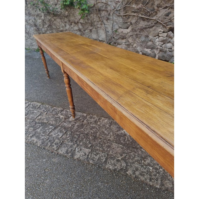 Rustic Antique French Farmhouse Refectory Dining Table, 1880s-1900s For Sale - Image 3 of 18