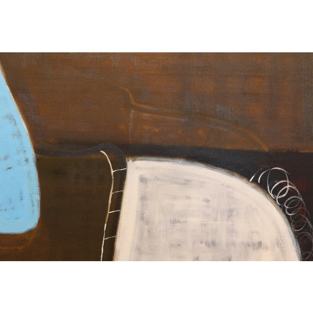 Chocolate Man on Horseback Oil Painting, Large Equestrian Portrait Painting 170 X 210 Cm For Sale - Image 8 of 11