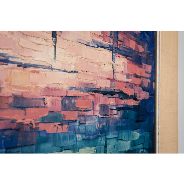 Abstract Composition, 1980s, Oil on Canvas For Sale - Image 7 of 14