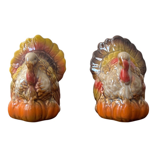 Turkey Salt and Pepper Shakers— a Pair For Sale
