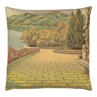 The Terrace Tapestry Cushion With Feather Filler - 46x46cm (18"x18") For Sale
