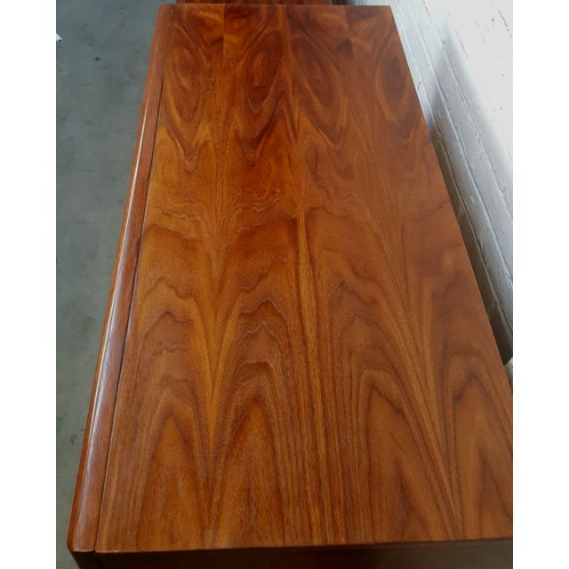 Elegant Restored Original Mid Century Modern Tall Dresser Highboy United Furnituire For Sale In Chicago - Image 6 of 12