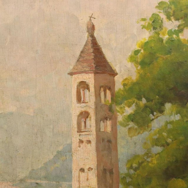 Giuseppe Viviani, Church of Molina, Oil on Panel, Framed For Sale - Image 5 of 10