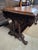 Antique Oak Heavily Carved Late 19th Century Desk With Barley Twist Legs For Sale - Image 4 of 11
