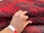 Red Vintage Afghan Khal Mohammad Single Column Aina Gul Bokhara Rug - 6'7" X 3'11" For Sale - Image 8 of 10