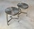 Round Pair of Hand-Welded Steel Rod Brutalist Tables, Set of Two, Tripod Legs For Sale - Image 6 of 17