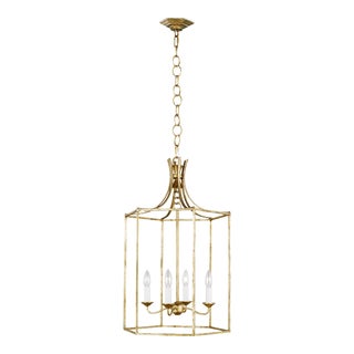 Alexa Hampton by Visual Comfort Studio Bantry House Medium Lantern, Gold For Sale
