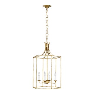 Alexa Hampton by Visual Comfort Studio Bantry House Medium Lantern, Gold For Sale