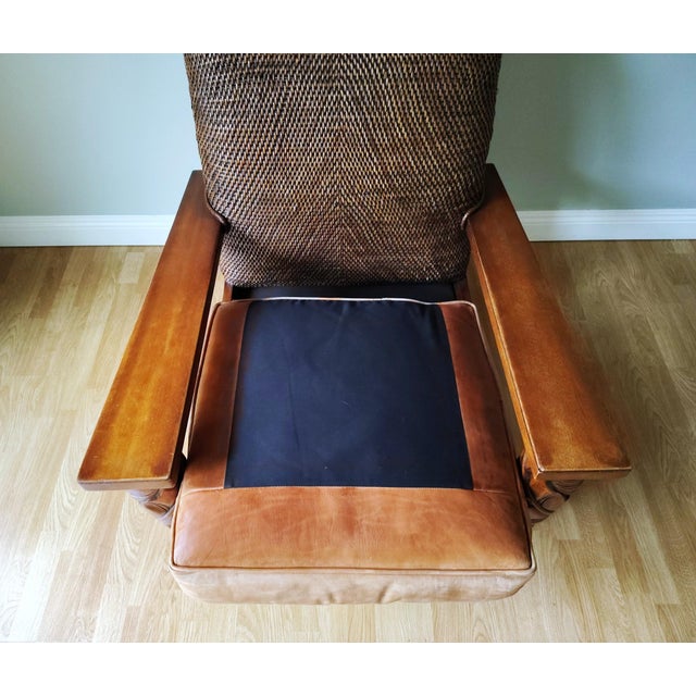 1990s Attributed to Ralph Lauren Safari Lounge Chair For Sale - Image 13 of 18