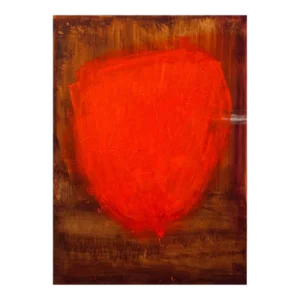Contemporary Abstract Earth and Oil on Canvas Painting "The Bridge No1" by Paul Landauer