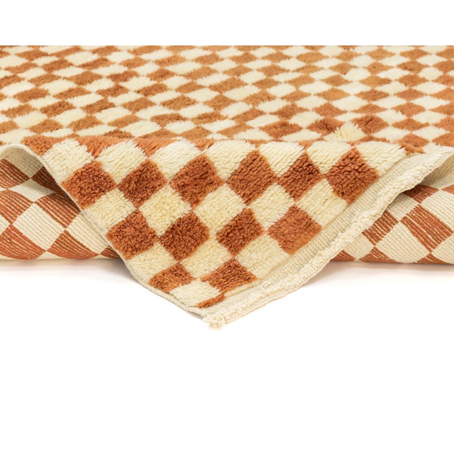 Brown Hand-Knotted Wool Premium Rug by Azele Studio For Sale - Image 8 of 11