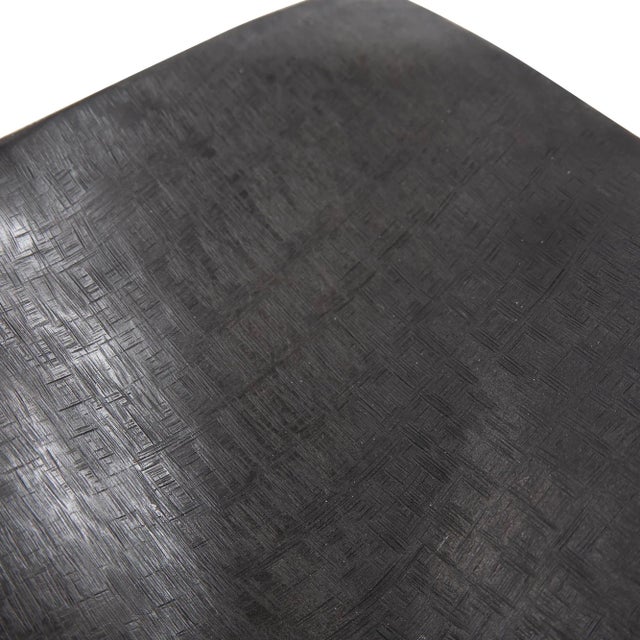 The Etched Crossways Wavy Edged Bowl, Small For Sale In Chicago - Image 6 of 11