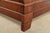 Grange Style French Louis Philippe Carved Cherry Wood King Size Sleigh Bed For Sale - Image 12 of 13