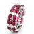 Contemporary 18k White Gold Ruby and Diamond Eternity Band Ring, 5.50 Carats, Size 8 For Sale - Image 3 of 9