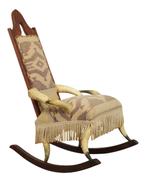 Antique South West Steer Horn Rocker, Rocking Chair