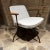 Paul McCobb 1959 Style Viko Baumritter Atomic Ranch White Swivel Armchair For Sale - Image 4 of 12