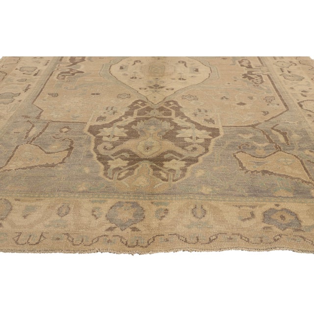 Vintage Turkish Oushak Rug, 06'00 X 08'04 For Sale - Image 4 of 10