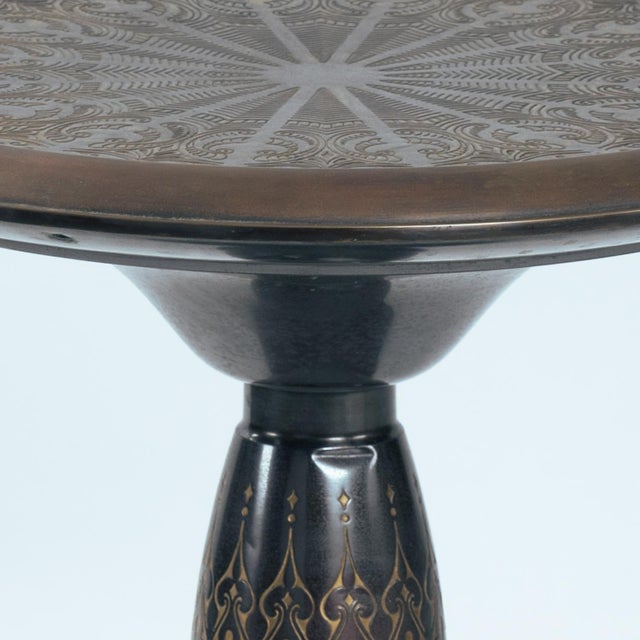 Dutch Art Nouveau occasional table with floral relief decor, 1920s Dutch Art Nouveau occasional table, circa 1900–1925....