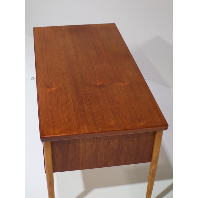 Vintage Danish Freestanding Desk in Teak, 1960s For Sale - Image 13 of 16