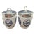 Set of Two, Vintage Royal Worcester Porcelain Egg Coddler, "Eggs (Blue)" Pattern For Sale