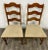 French Vintage Broyhill French Style Ladderback Dining Chairs - Pair For Sale - Image 3 of 11
