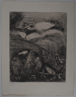 Marc Chagall, The Mired Carter, Original Engraving