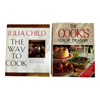 Julia Child The Way to Cook & Norma Macmillan The Cook’s Color Treasury Hard Covers - Set of 2 For Sale