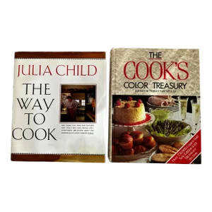 Julia Child The Way to Cook & Norma Macmillan The Cook’s Color Treasury Hard Covers - Set of 2