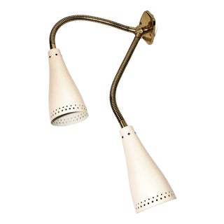 Flex Arms Wall Lamp by Rupert Nikoll for Rupert Nikoll, 1950s For Sale
