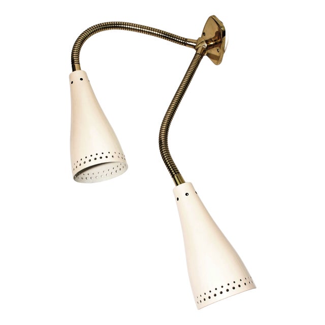 Flex Arms Wall Lamp by Rupert Nikoll for Rupert Nikoll, 1950s For Sale