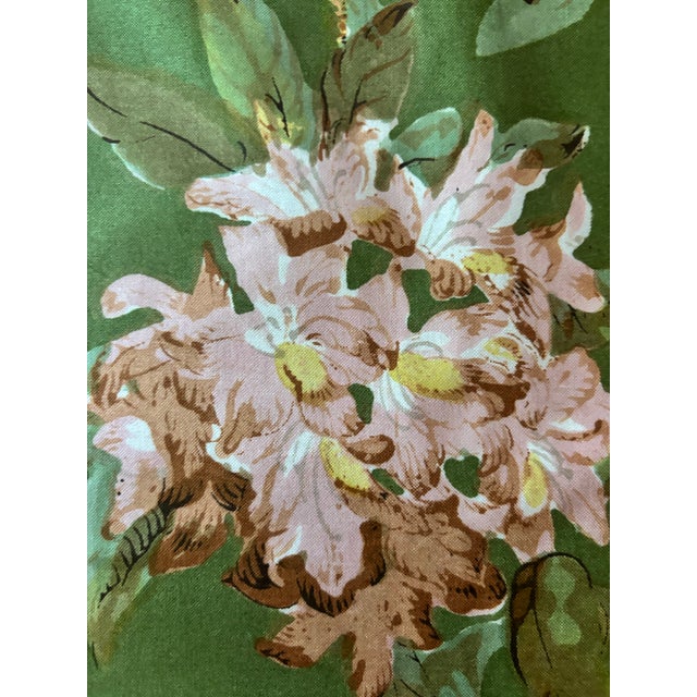 Brunschwig & Fils 8 Yards Green Floral Fabric From Brunschwig & Fils For Sale - Image 4 of 5