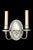 Contemporary Colonia Sconce in Silver Finish For Sale - Image 3 of 3
