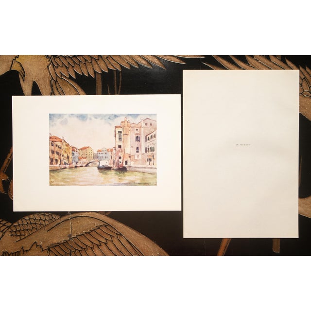 1910s 1912 Mortimer Menpes "In Murano", Original Full-Color Print of Venice For Sale - Image 5 of 6