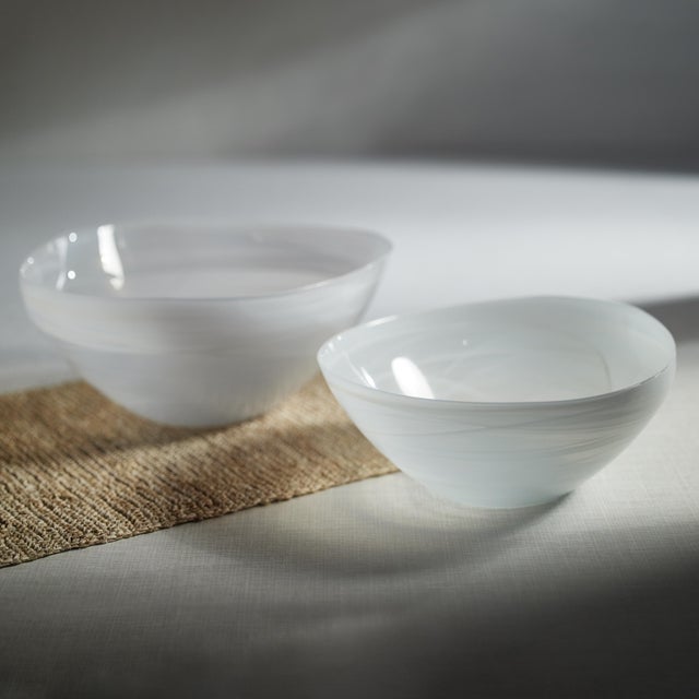 Reneta Alabaster Glass Bowls, Set of 6 For Sale - Image 4 of 5