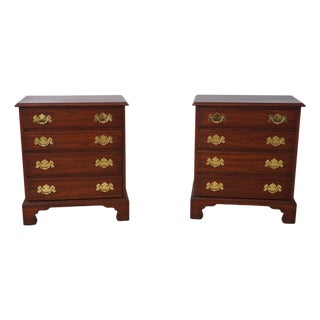 Pair of Henkel Harris Cherry Nightstands For Sale