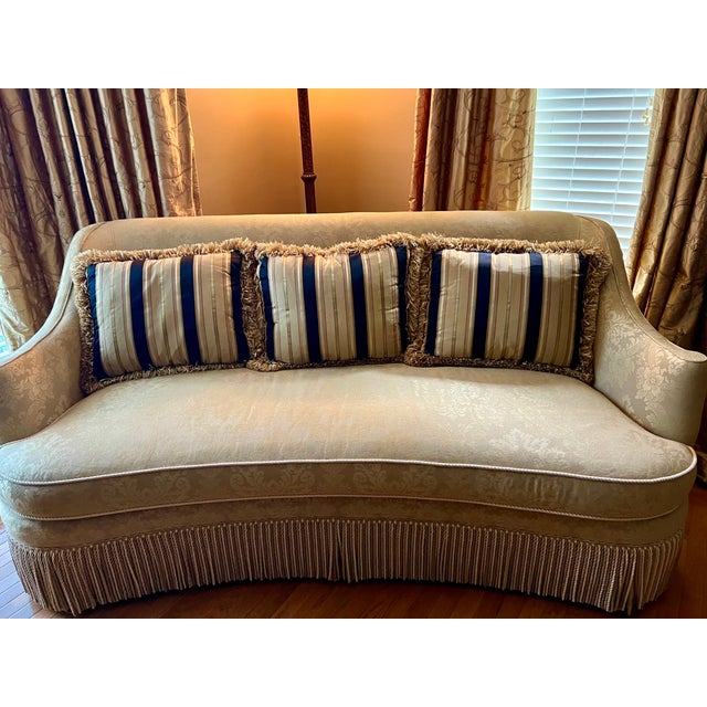 French Early 21st Century Upholstered Traditional Sofa by Century For Sale - Image 3 of 9