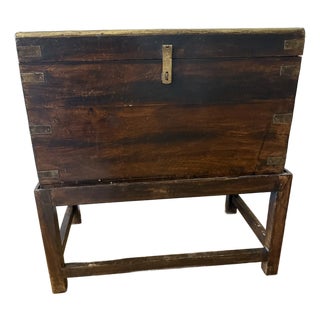 Vintage Box on Stand For Sale