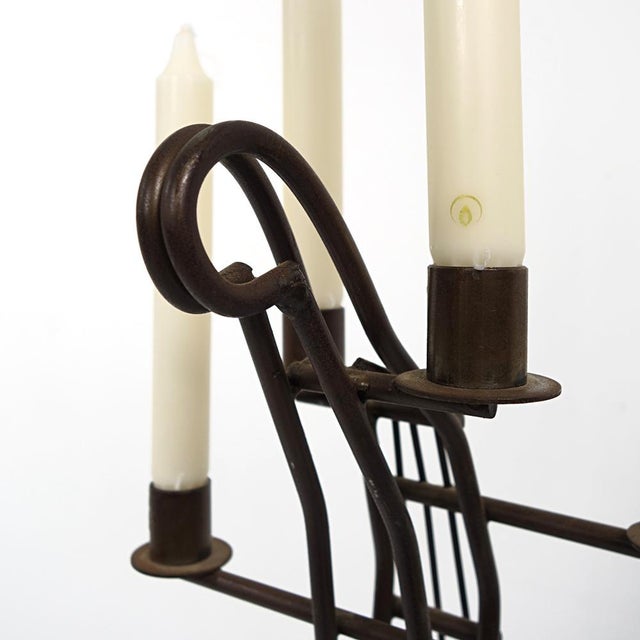 Large Mid-Century Modern Wire Steel Candleholder For Sale - Image 13 of 14