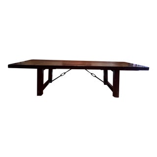 Pottery Barn Benchwright Extending Dining Table With 2 Leaves For Sale