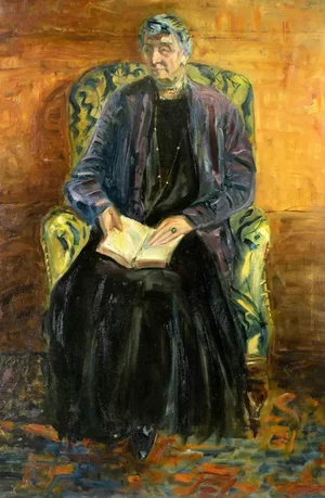 Antonio Feltrinelli, Reading Woman, Original Oil on Canvas, 1930s