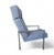 Gijs van der Sluis / high back arm chair / light grey Rare model without the wooden arm rests Height 100Width 70Depth 75 cm