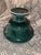 Green Vintage Hull Usa Pottery Green Drip Glaze Pedestal Bowl Urn Planter For Sale - Image 8 of 9