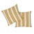 Schumacher Schumacher Isolde Stripe 20" Pillow in Yellow For Sale - Image 4 of 6