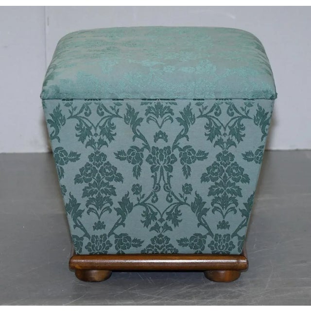 Silk Victorian Style Footstool For Sale - Image 10 of 15