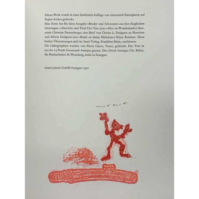 Modern Modern Max Ernst Lithograph Original Limited Ed. "Fröhliche Logik" For Sale - Image 3 of 5