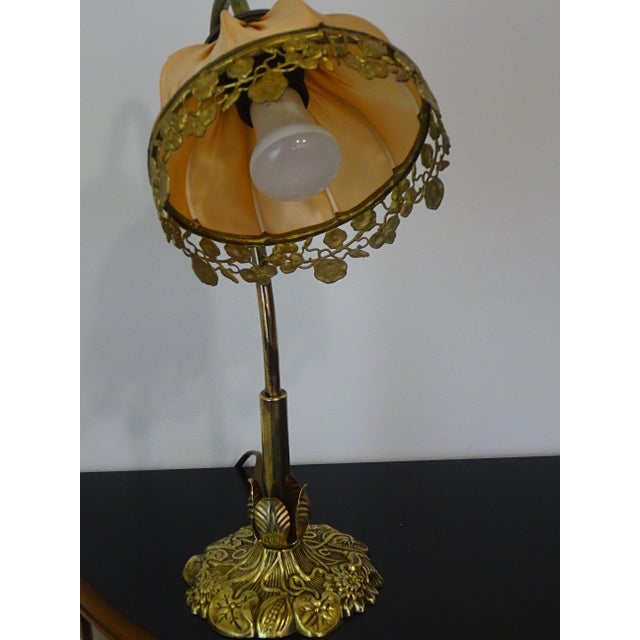 1970s Vintage Bronze Swan-Neck Lamp from Le Dauphin, 1976 For Sale - Image 5 of 18