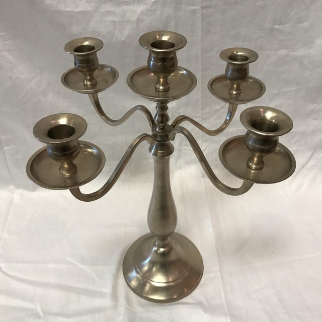 Restoration Hardware Pewter Candelabra Chairish