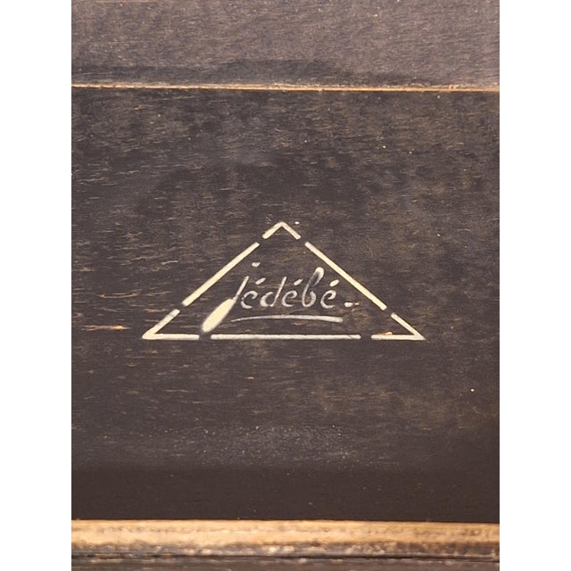 Black Dutch Art Deco Wooden Side Table by Jedebe, 1930s For Sale - Image 8 of 9